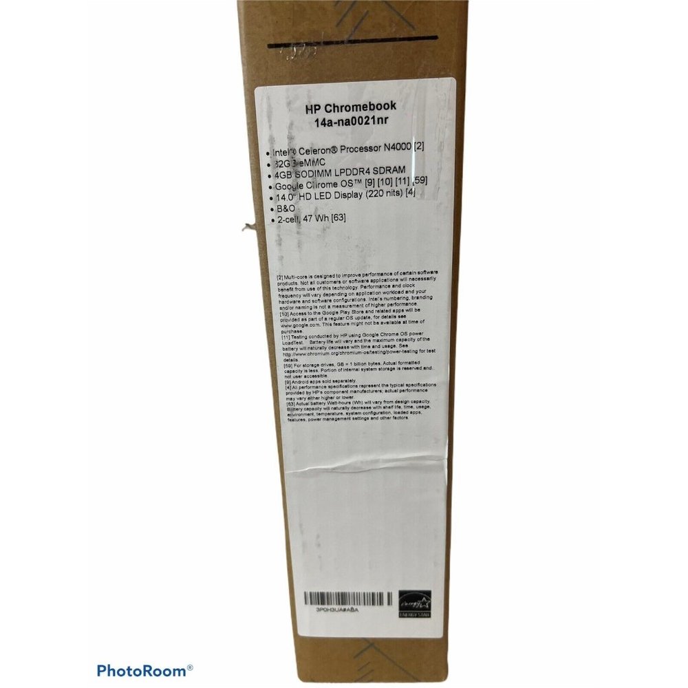 HP Chromebook 14a-na0021nr 14" (32GB SSD, Intel Celeron N4000, 1.10GHz, 4GB RAM) - Picture 4 of 4